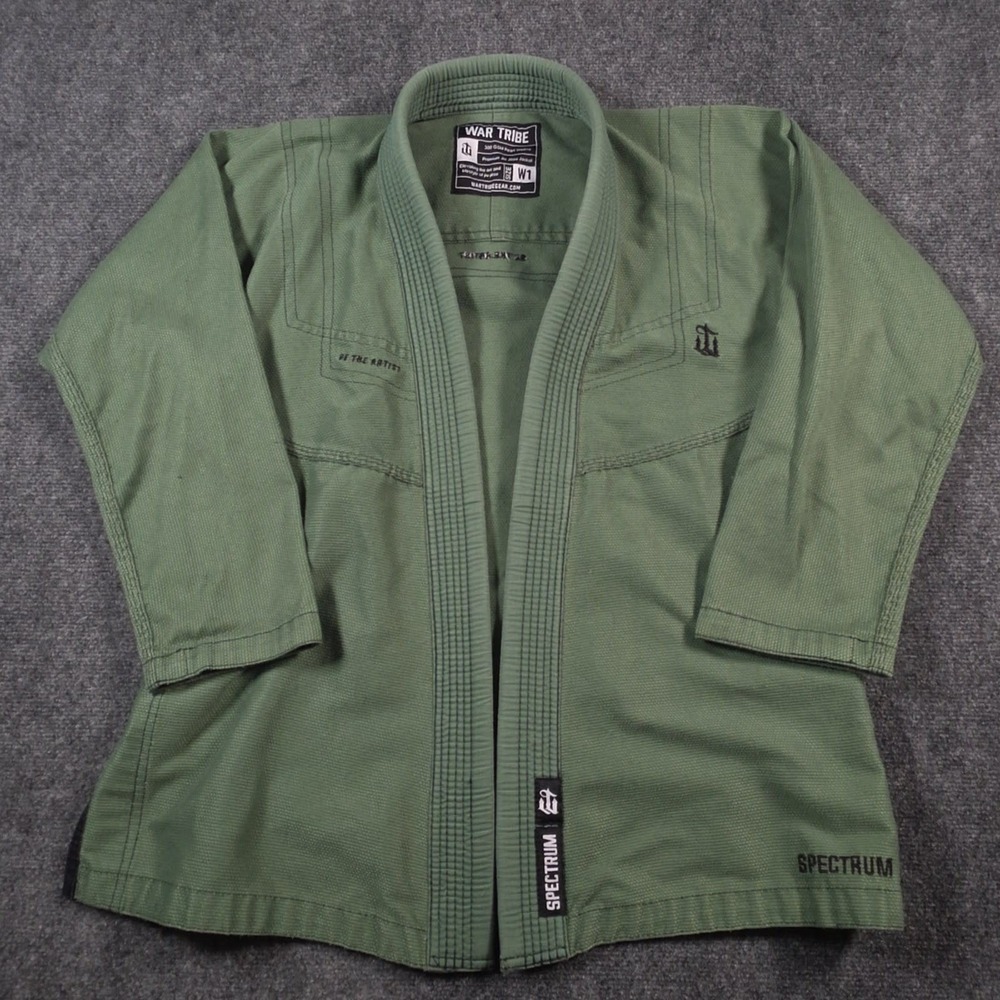 War Tribe Spectrum Jiu Jitsu Gi Jacket Womens W1 Green Pearl Weave